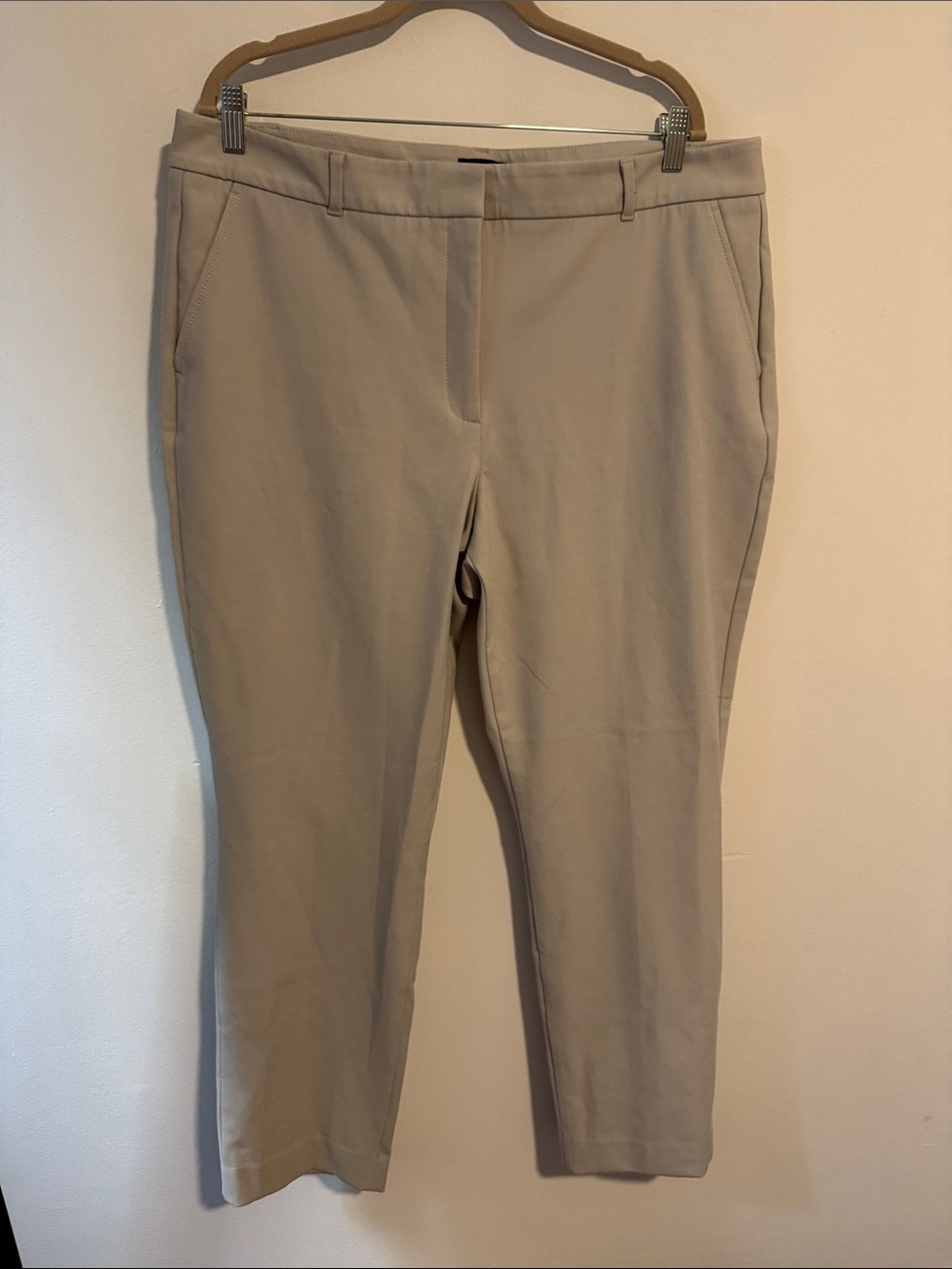 Size 18L Women's Slim Ankle Pants in slate grey